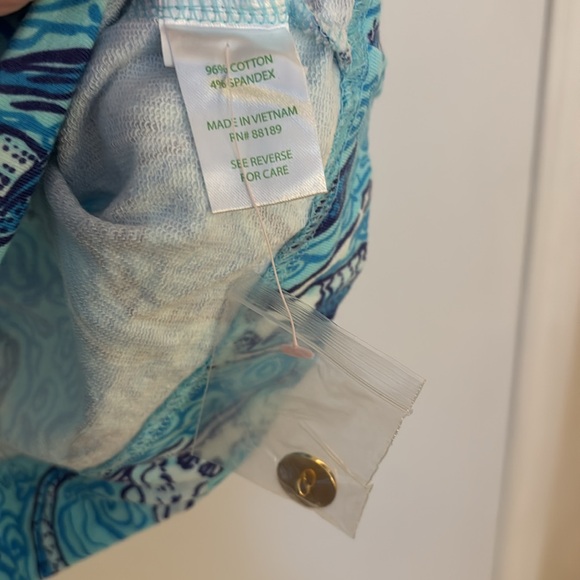 LILLY PULITZER CHARLENE NICE TAIL SPA BLUE MERMAID COTTON STRETCH SHIFT DRESS - Picture 2 of 6